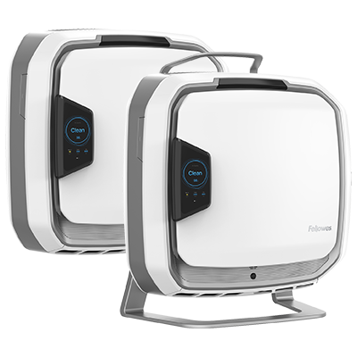 Oczyszczacz fellowes naścienny i wolnostojący mały