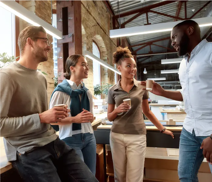 Group of people talking