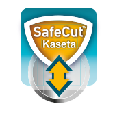 Zamykane w kasecie, bezpieczne ostrze SafeCut™