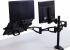 Podwójne ramię na monitor LCD - Professional Series™ z opcjonalną dodatkową bazą na laptop...