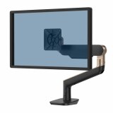 Rising™ ramię na 1 monitor - czarne/brązowe - Premium 