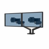 Rising™ ramię na 2 monitory 2S - czarne/brązowe - Premium 