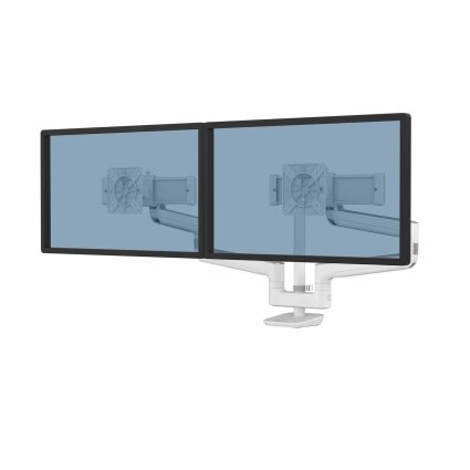 RisingEX™ ramię na 2 monitory 2FFS - białe