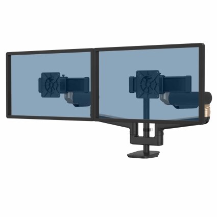 RisingEX™ ramię na 2 monitory 2FMS - czarne/brązowe - Premium 