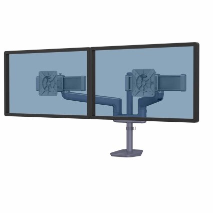 RisingEX™ ramię na 2 monitory 2FS - niebieskoszare - In-Trend 