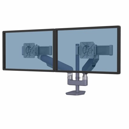 RisingEX™ ramię na 2 monitory 2MS - niebieskoszare - In-Trend 